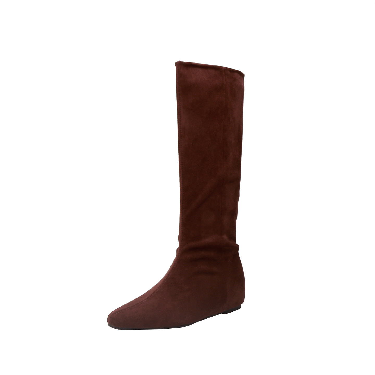 Petite Height Increasing Long Boots Women 2025 Autumn Winter New Style Slim Square Toe Riding Boots Versatile Tall Boots - Image 5