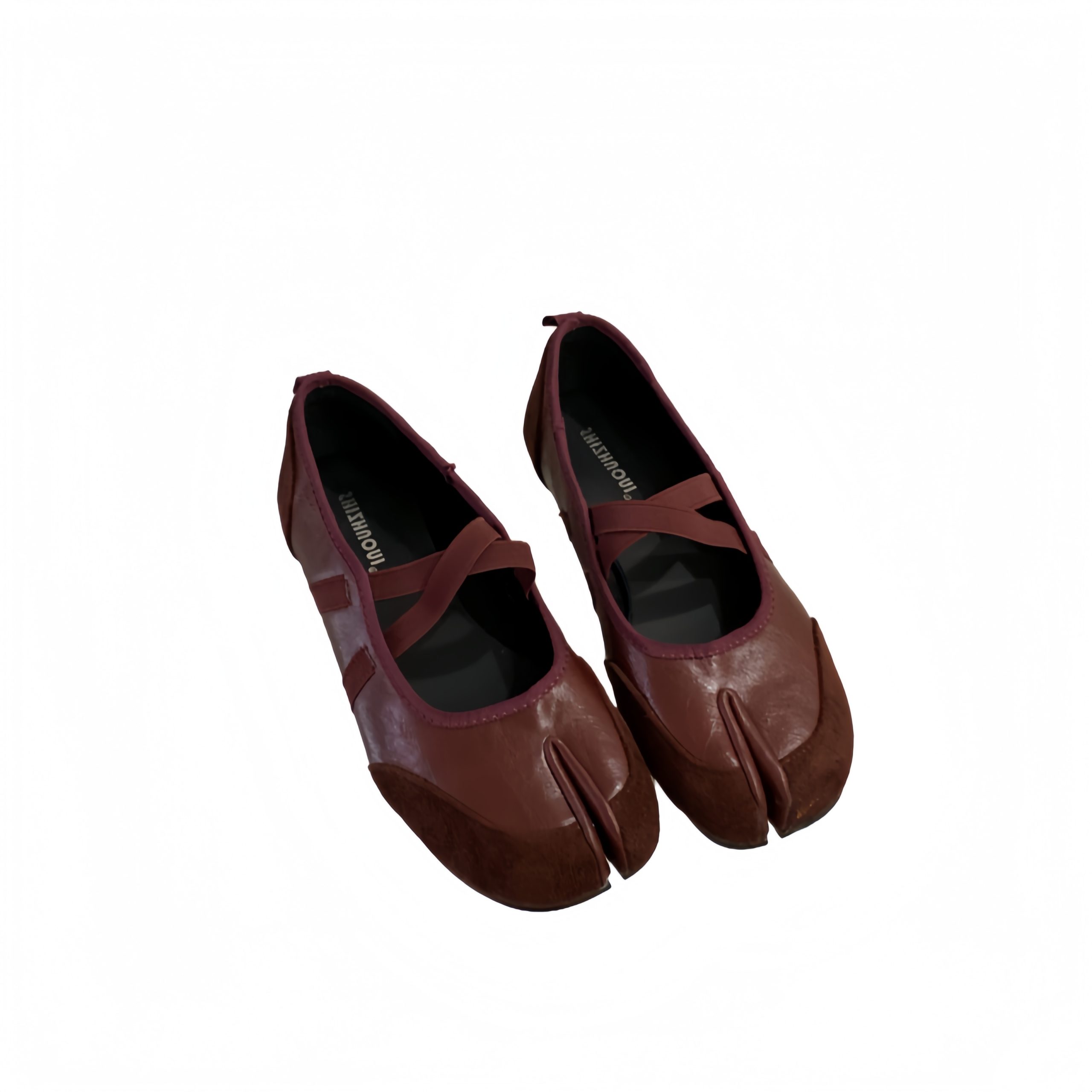 2025 New Style One-Strap Toe-Divider Mary Jane Ballet Flat Shoes for Women Low Top Casual Shoes - Image 5