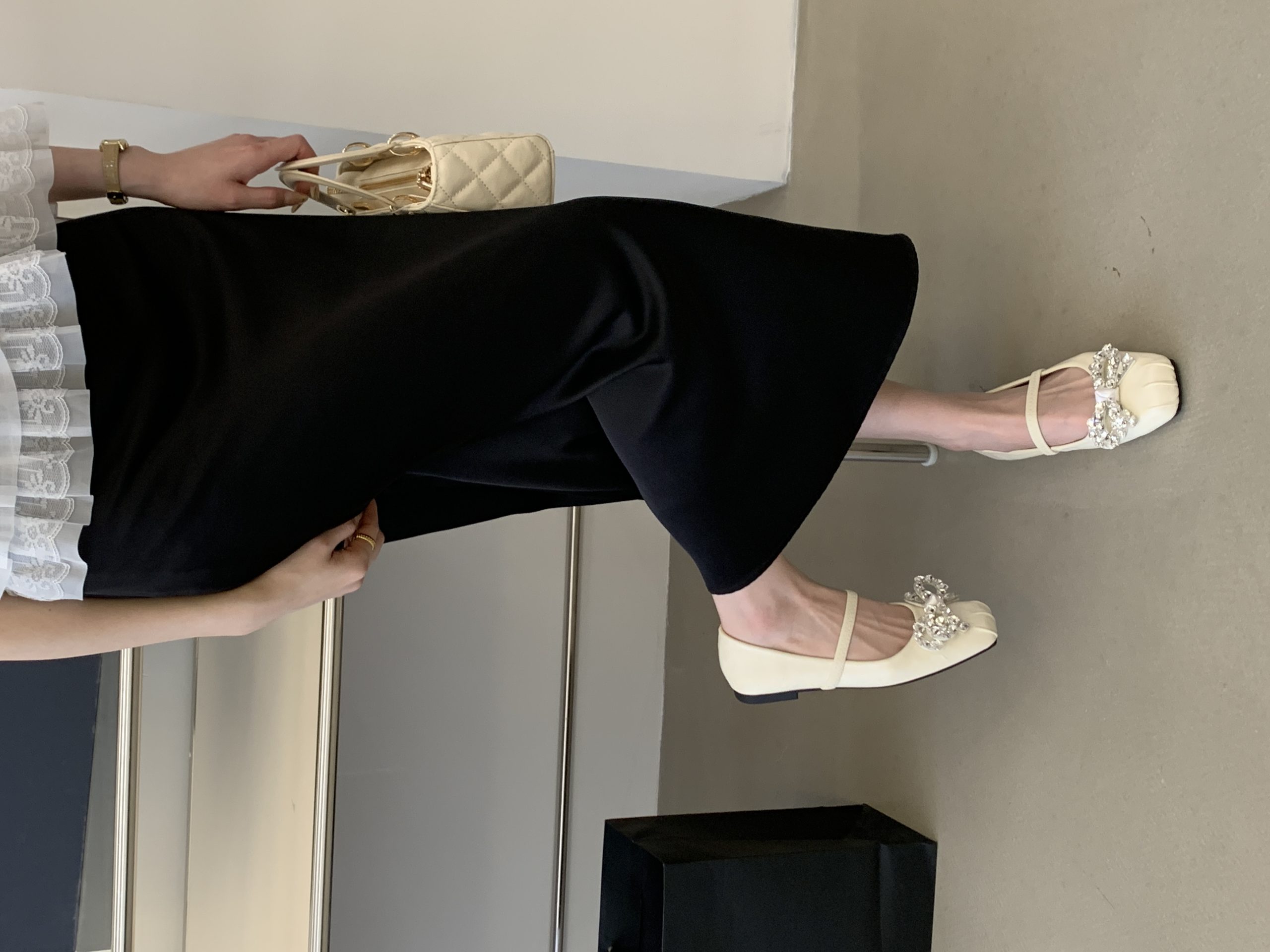 Designer Rhinestone Bow Mary Jane Shoes for Women - Low Heel Slip-On Flats for Daily, Banquet, Date, Party, Leisure - Spring Summer 2026 - Image 4