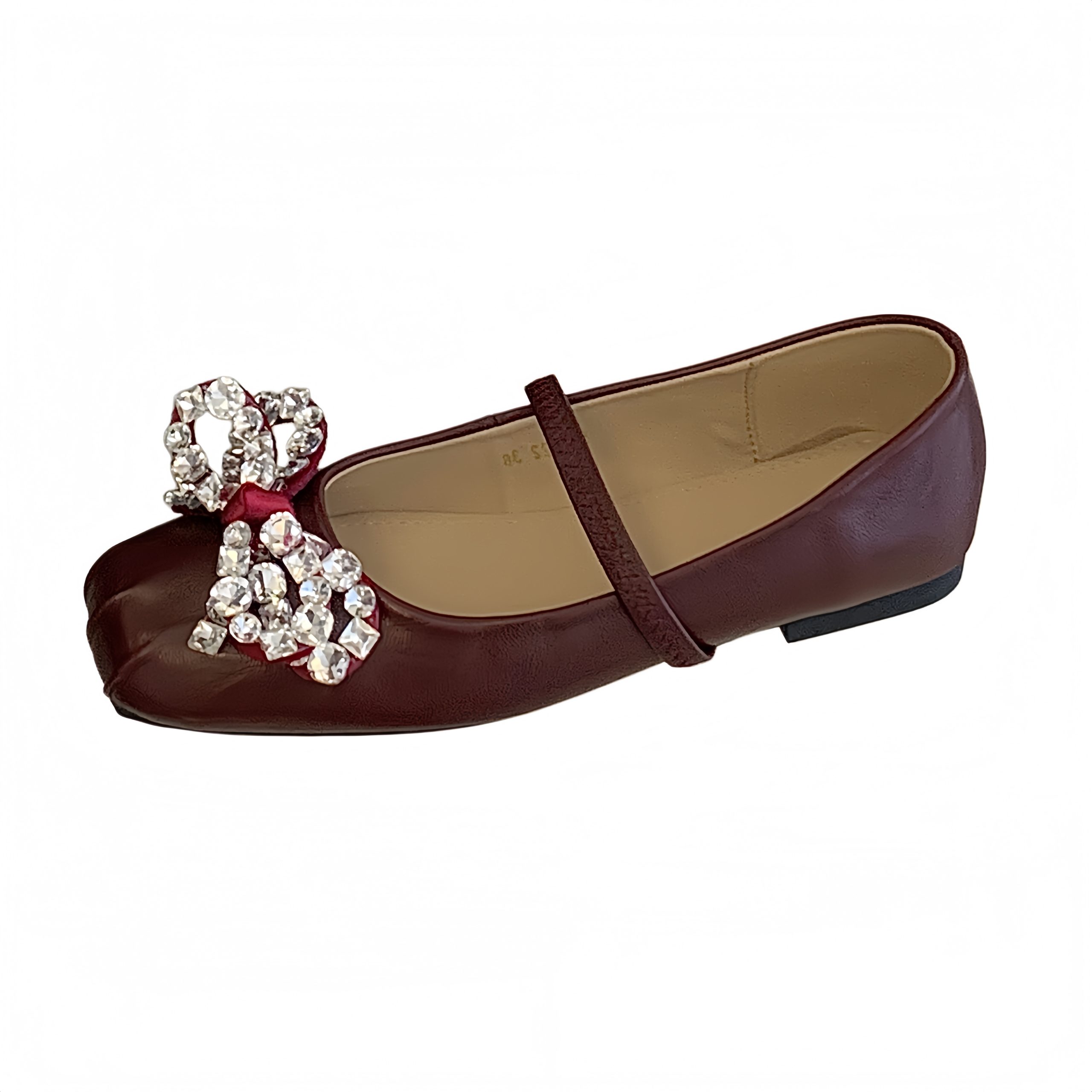 Designer Rhinestone Bow Mary Jane Shoes for Women - Low Heel Slip-On Flats for Daily, Banquet, Date, Party, Leisure - Spring Summer 2026 - Image 5